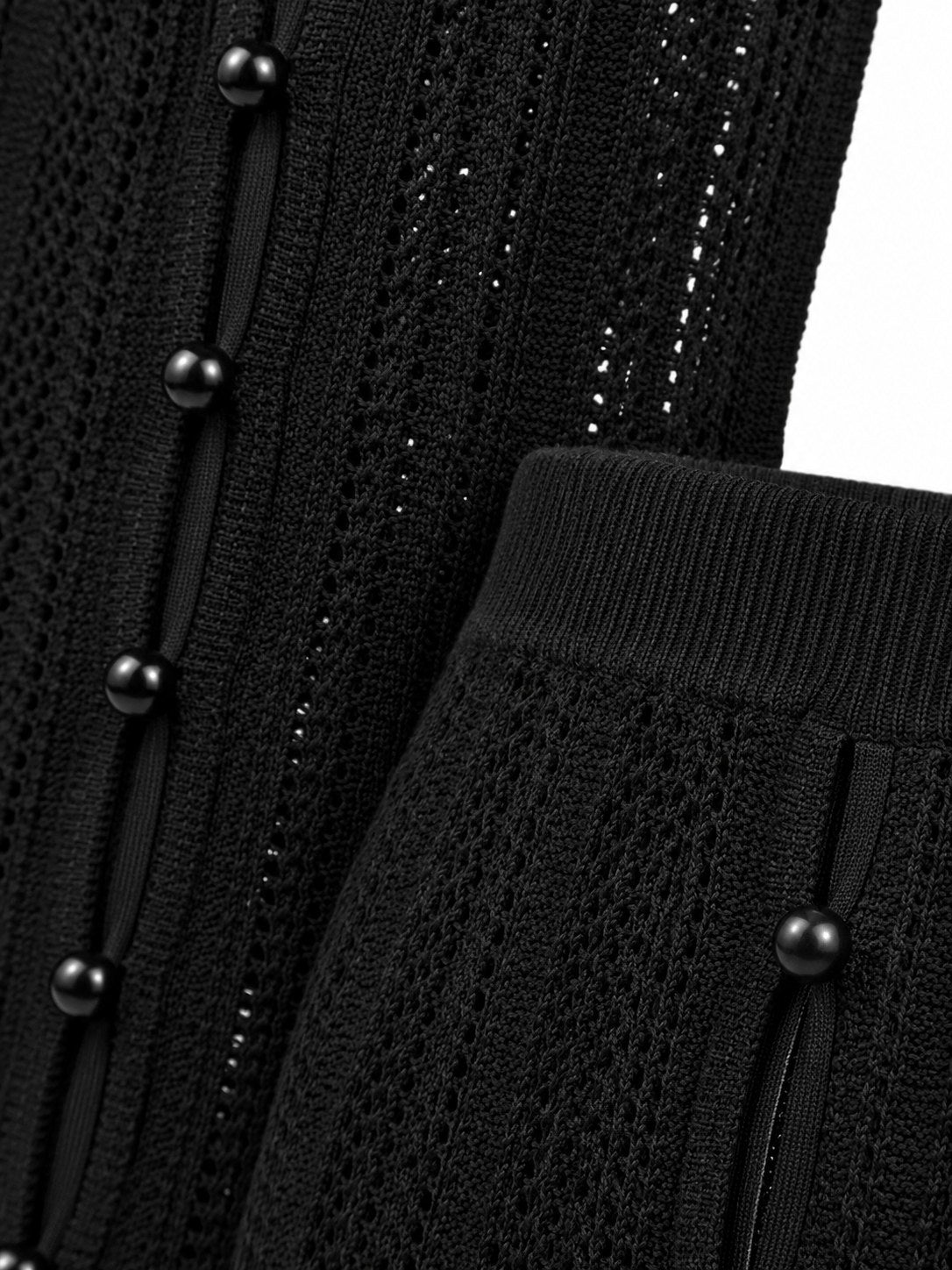 Morgiou Pointelle Strick-Set