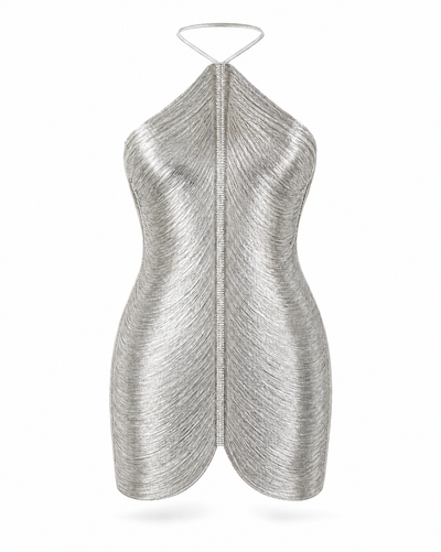 Valescure Lamé Mini Dress