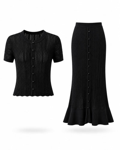 Completo in Maglia Pointelle Morgiou