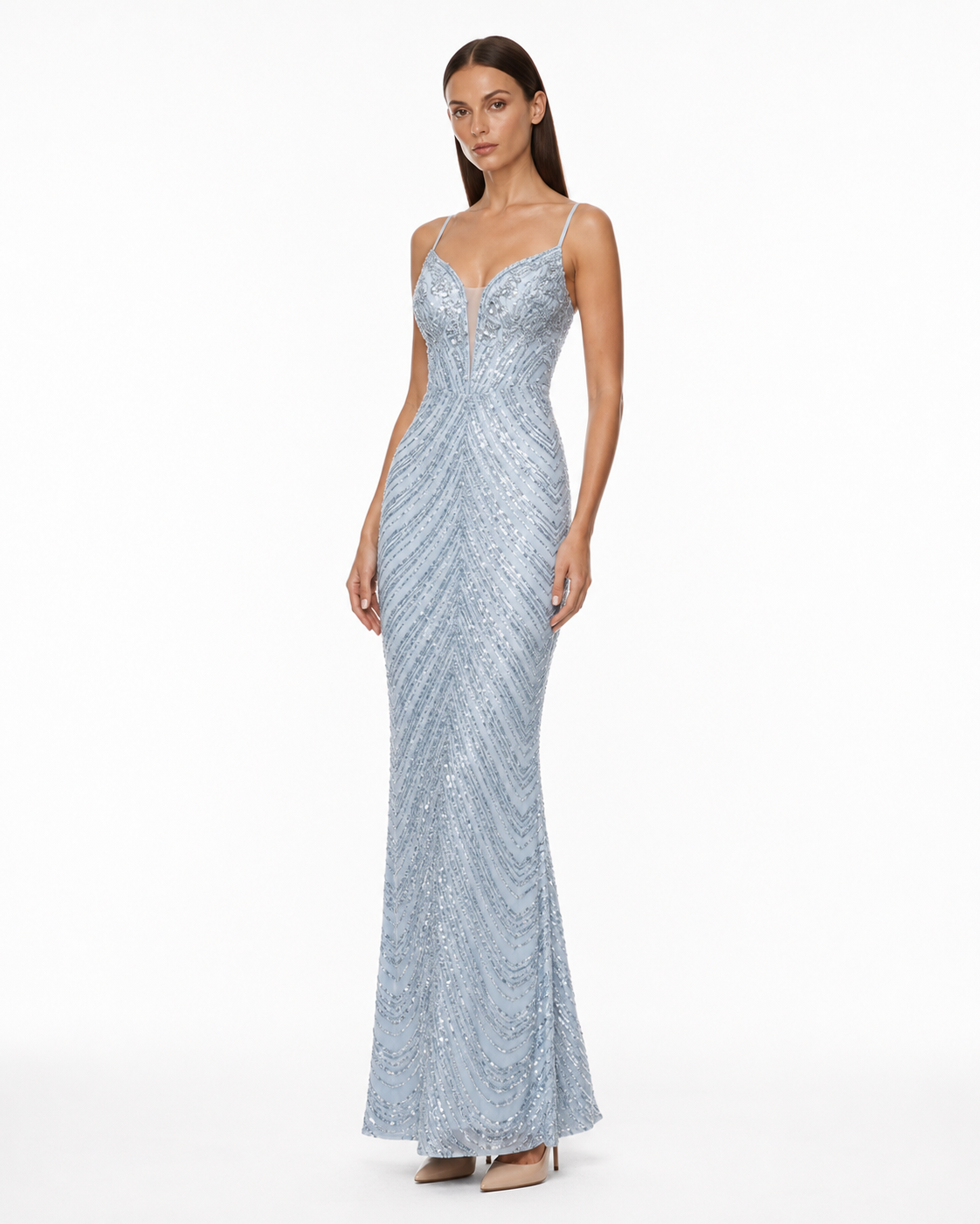 Sainte-Agnès Sequin Gown