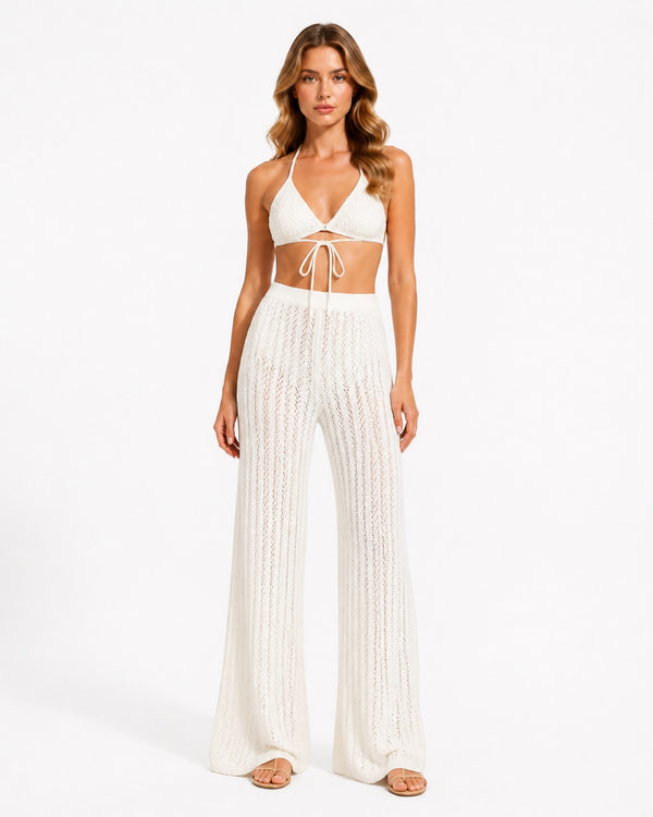 Sainte-Maxime Crochet Set on model