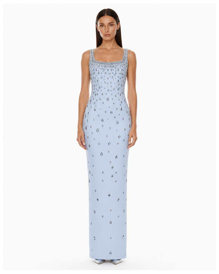 Robion Crystal Gown on model