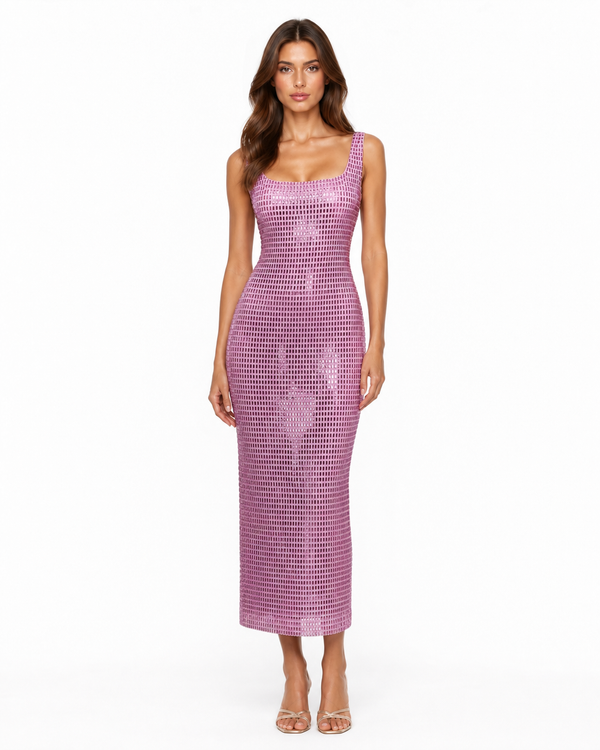 Cadenet Sequin Midi on model