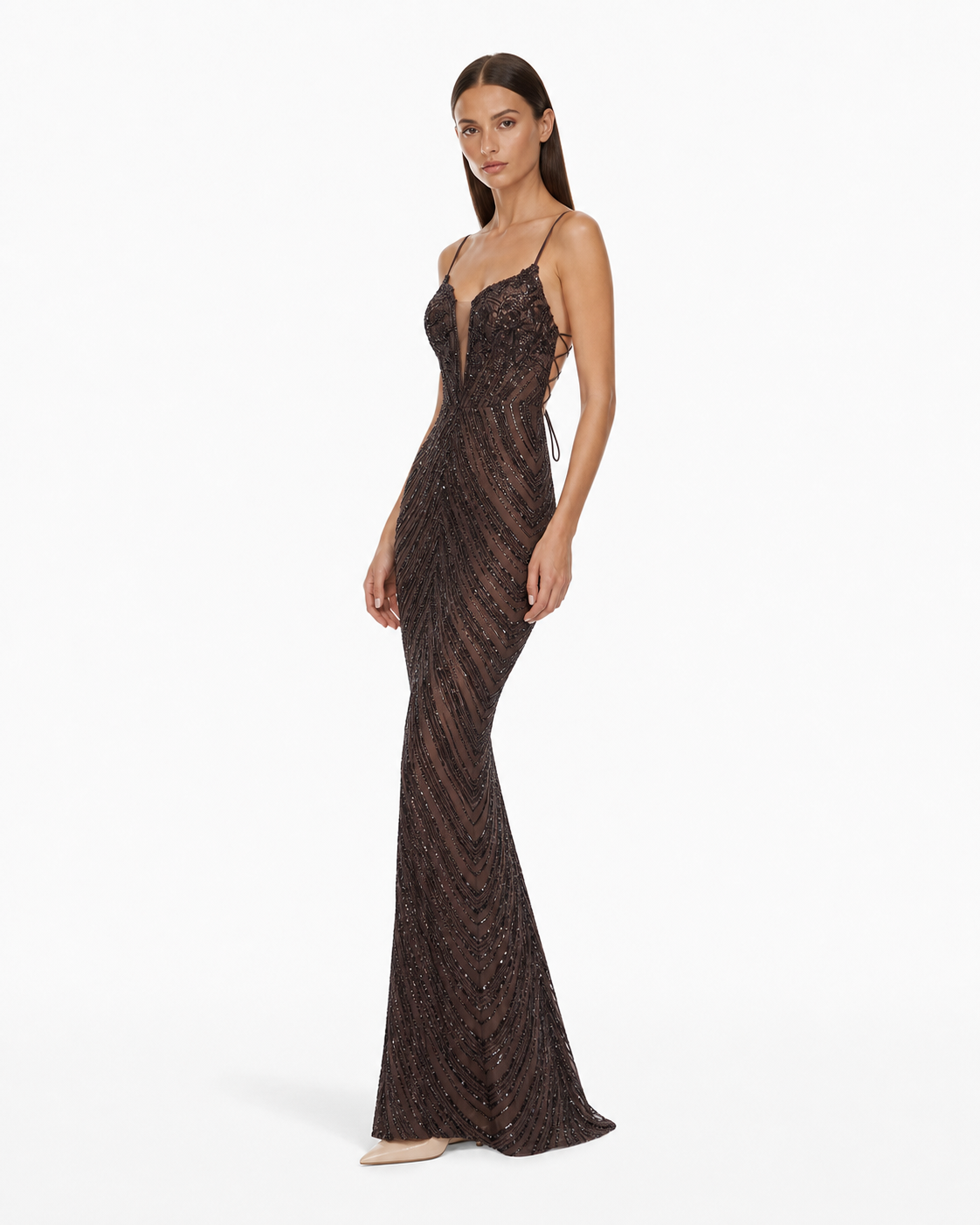 Peille Sequin Gown