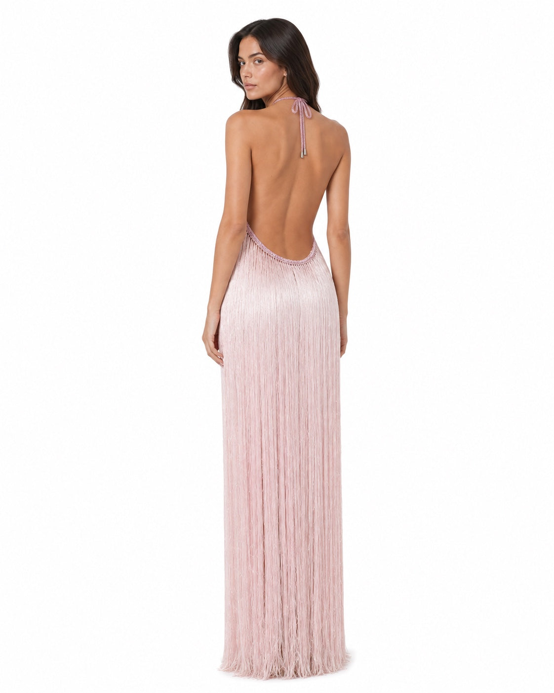 Apt Fringe Gown