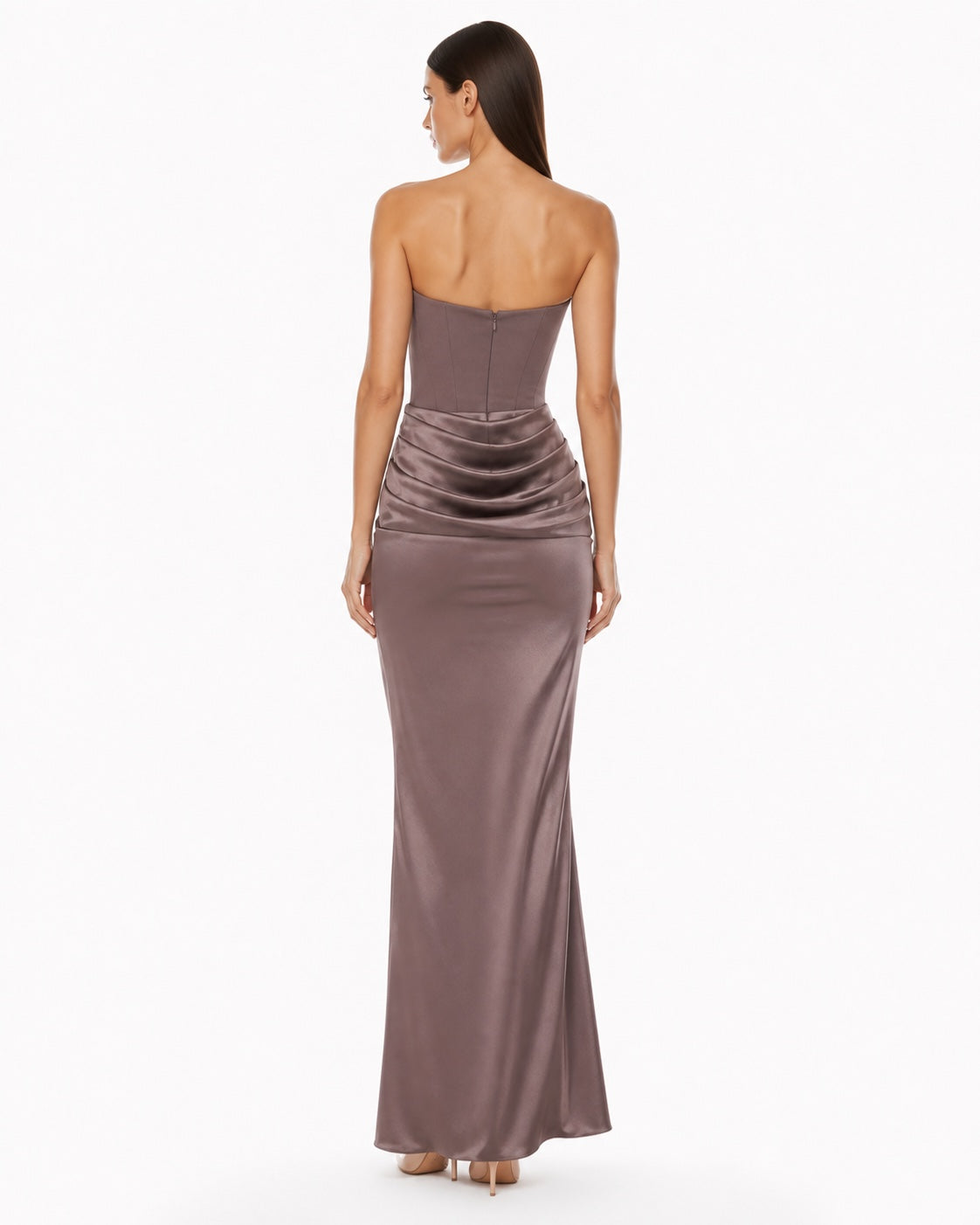 La-Môle Taupe Gown