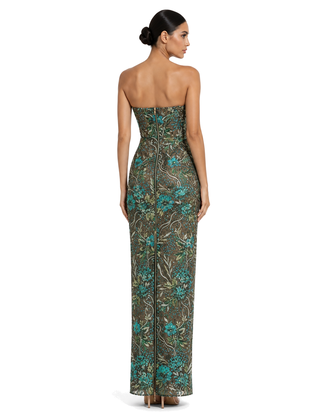 Vallauris Floral Gown