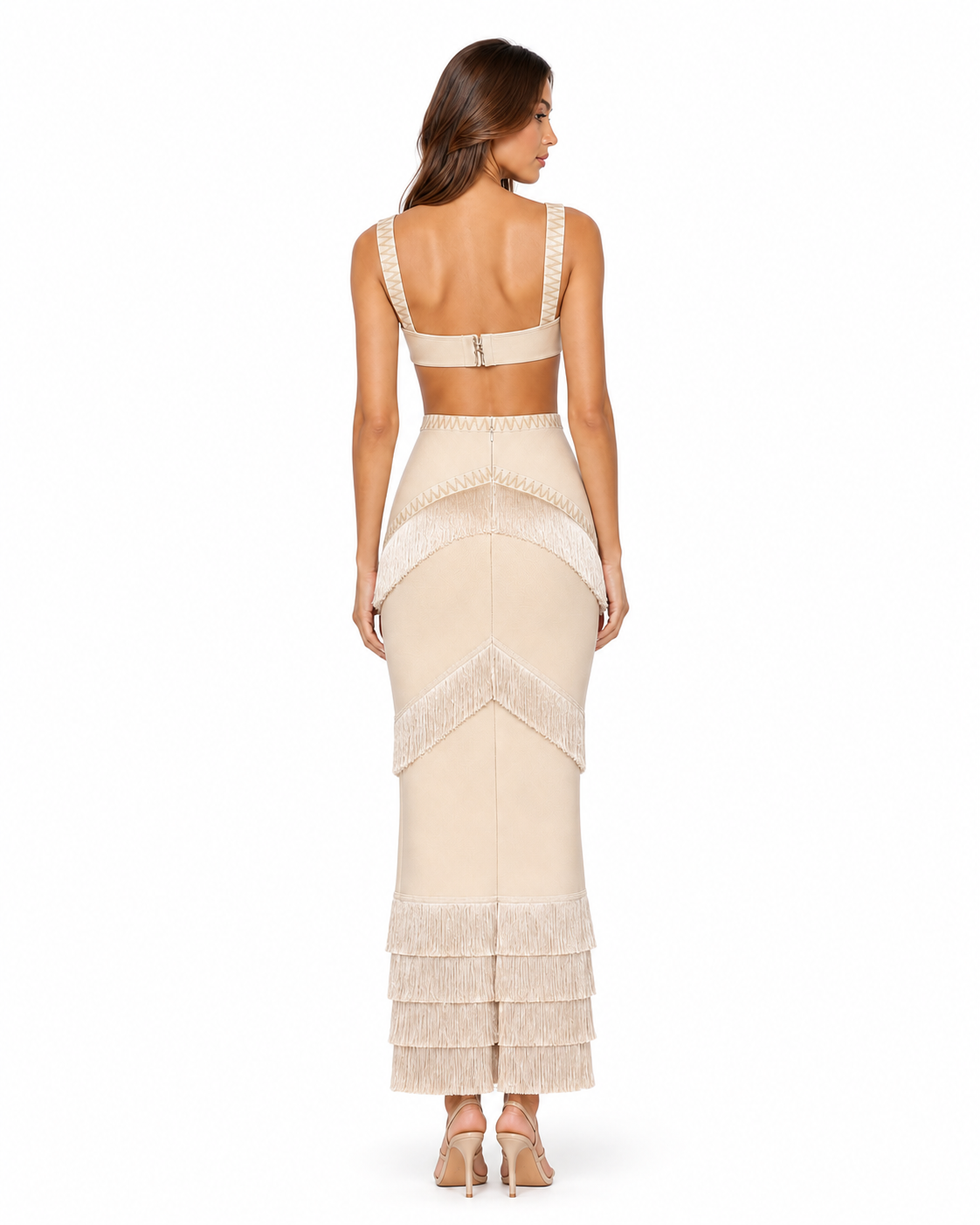 Collobrières Fringe Gown