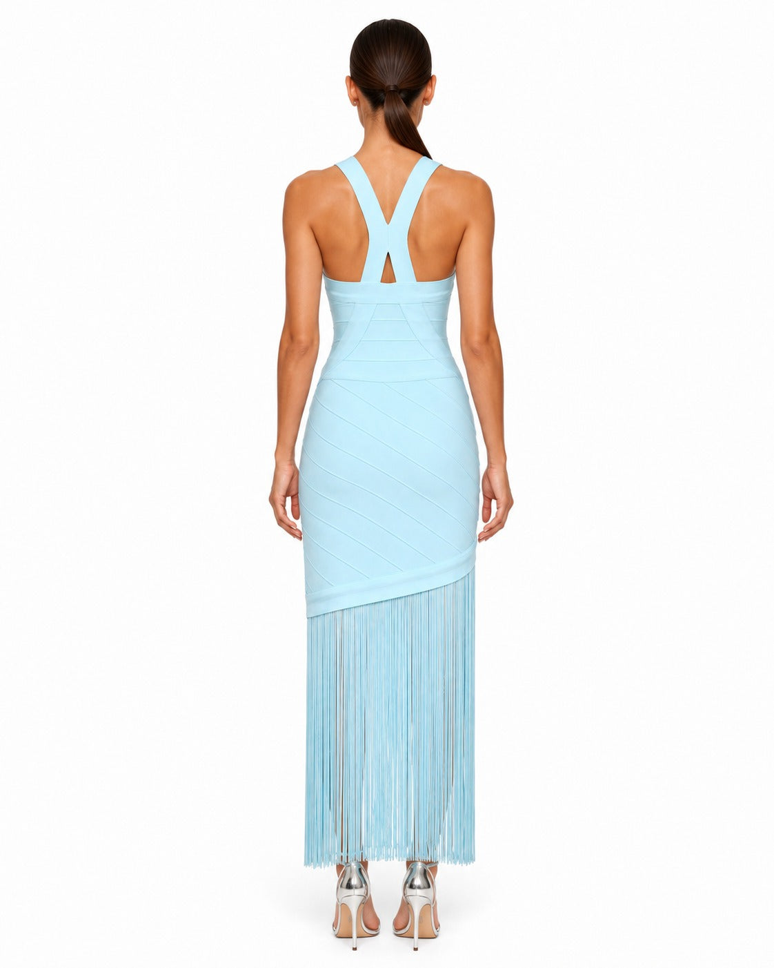 Lavandou Fringe Gown