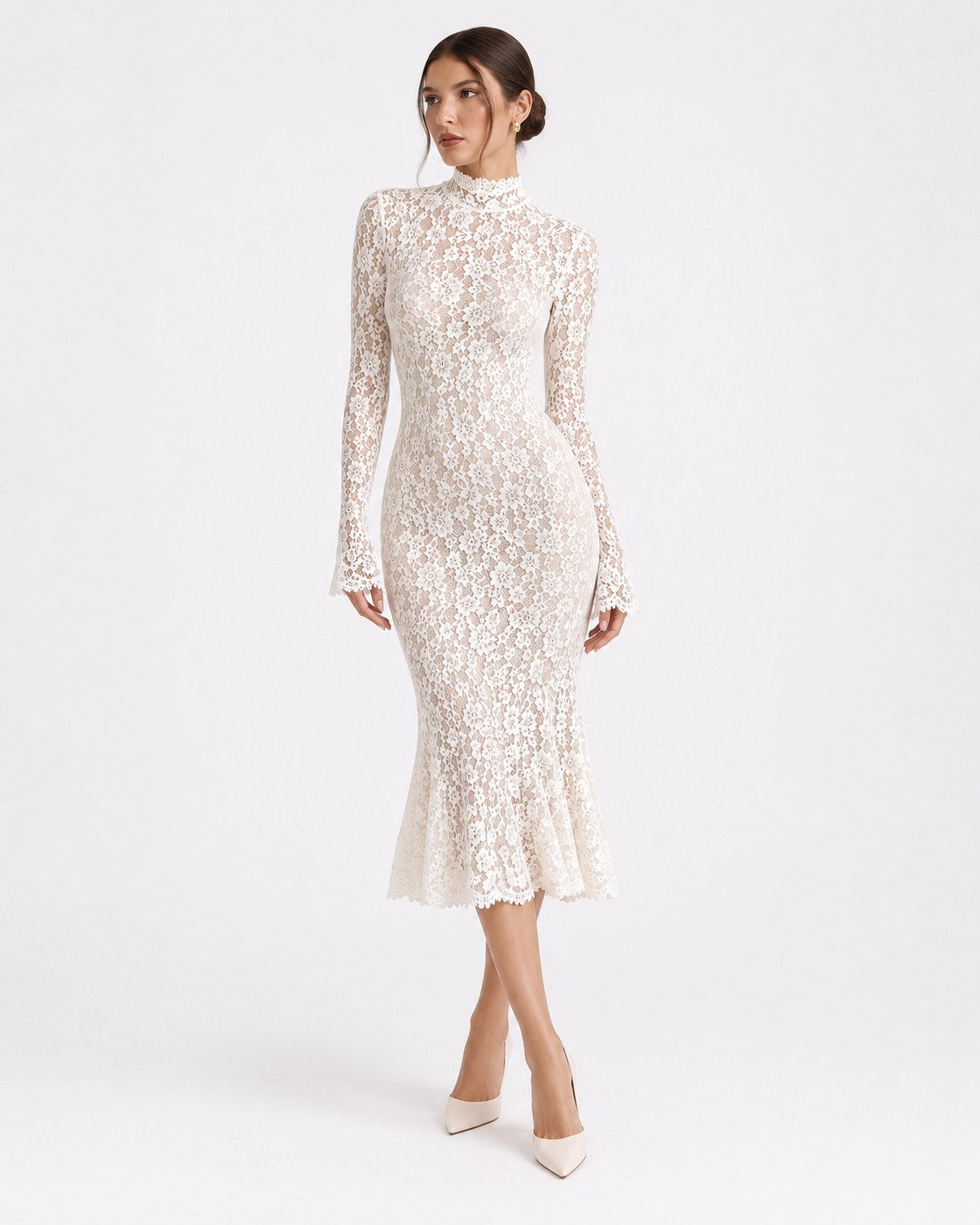 Sicié Lace Midi Dress