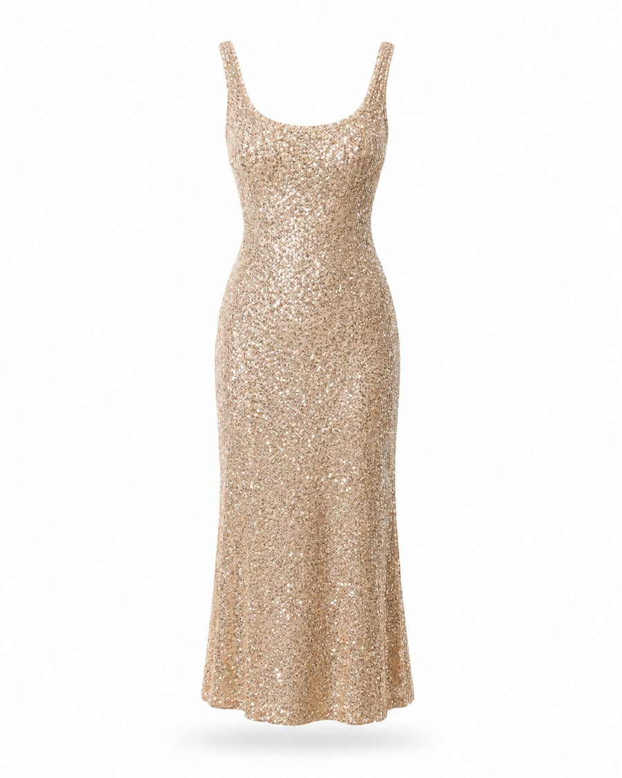 Solliès Sequin Midi Dress