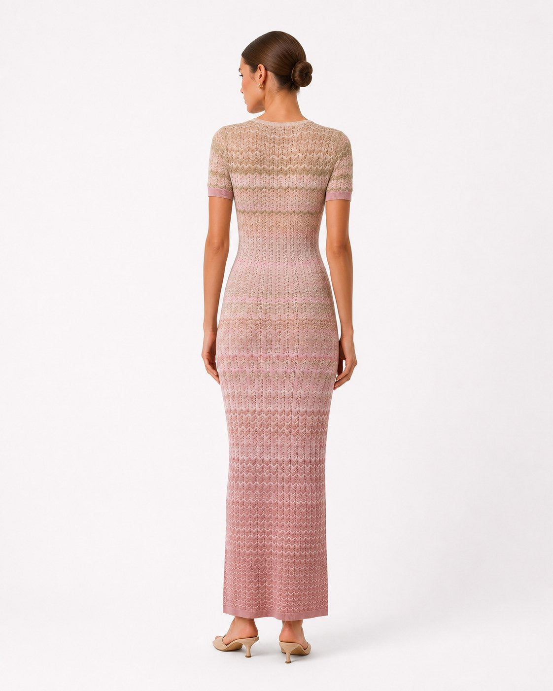 Coaraze Strick-Maxikleid mit Ombré-Effekt