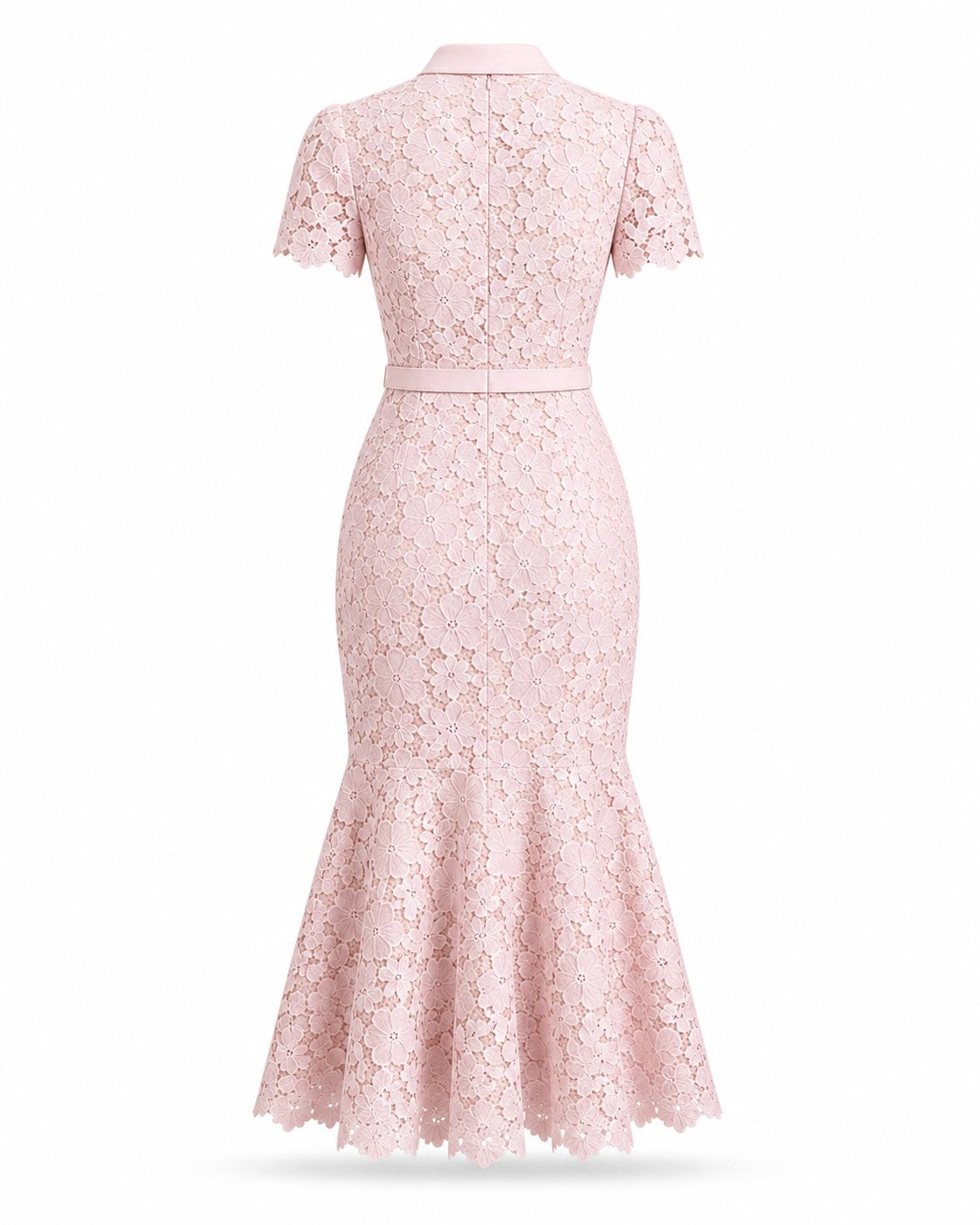 Sospel Spitzen-Midikleid mit Fischschwanzsaum