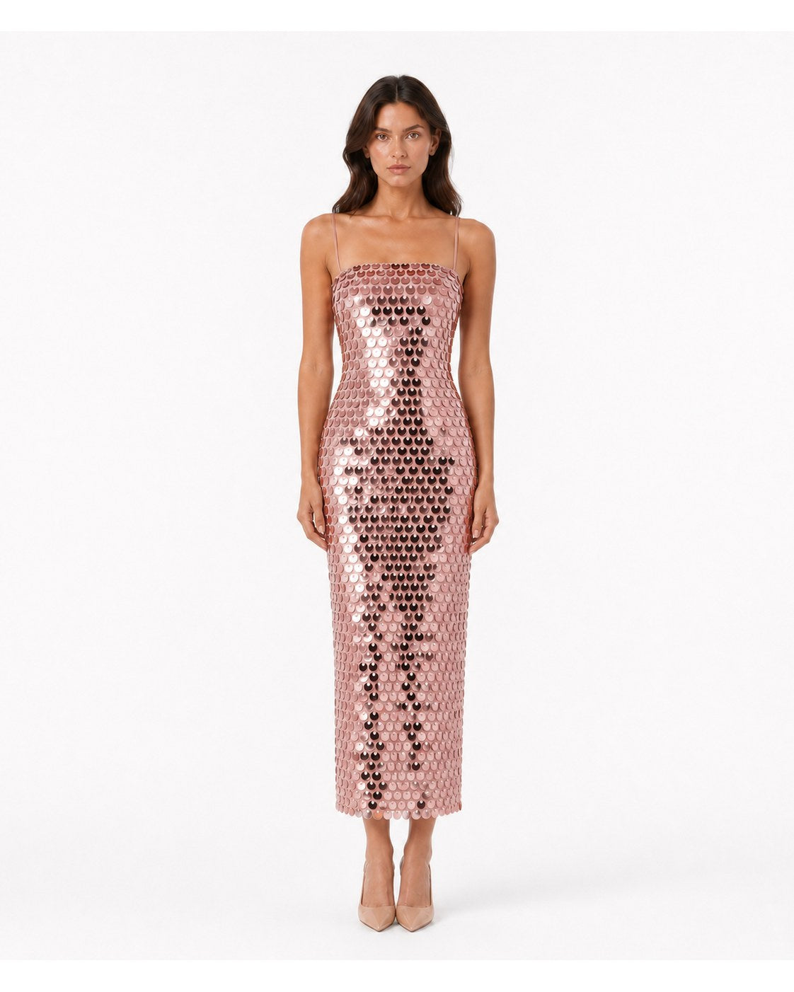Moustiers Sequin Midi Dress