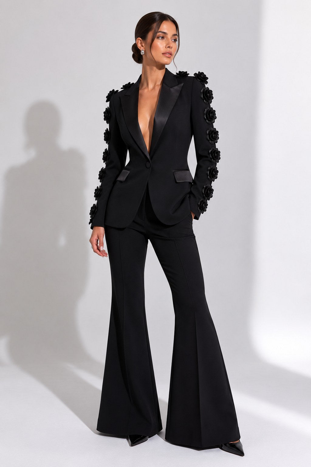 Croisette Rhinestone Blazer Suit