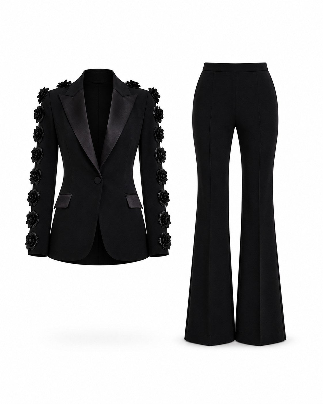 Croisette Rhinestone Blazer Suit