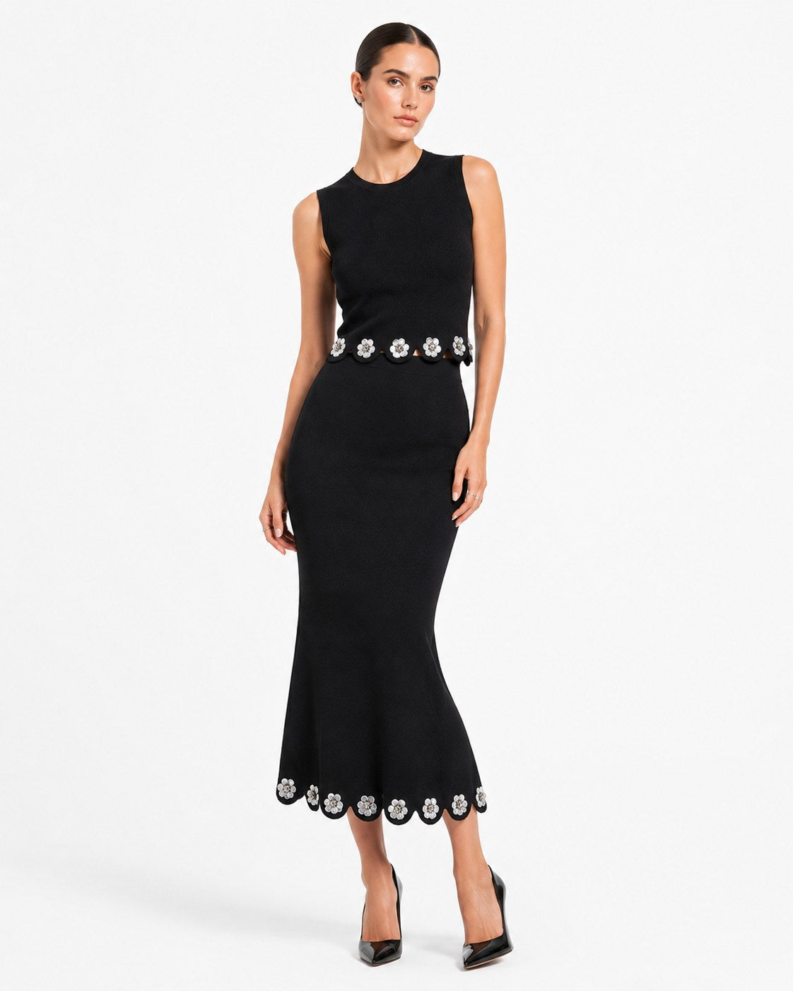 Agay Scalloped Knit Set
