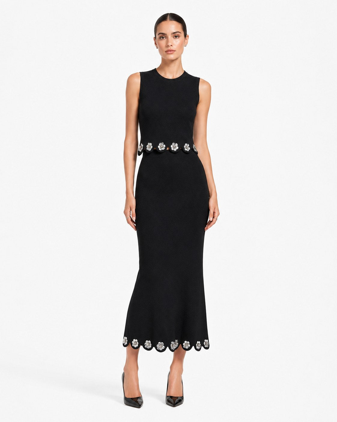 Agay Scalloped Knit Set