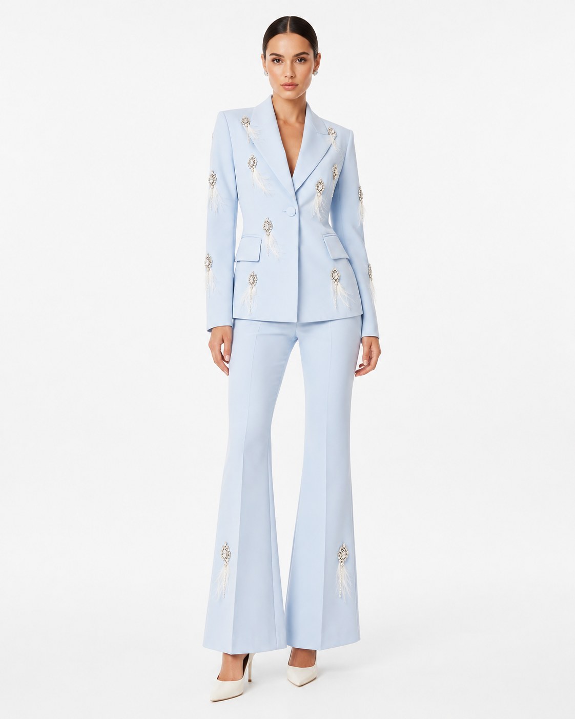 Fréjus Traje con Botones de Cristal