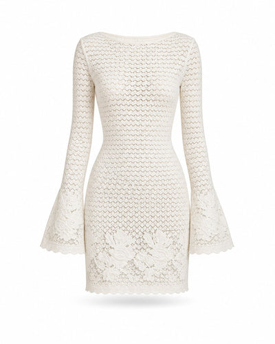 Hyères Robe courte en dentelle