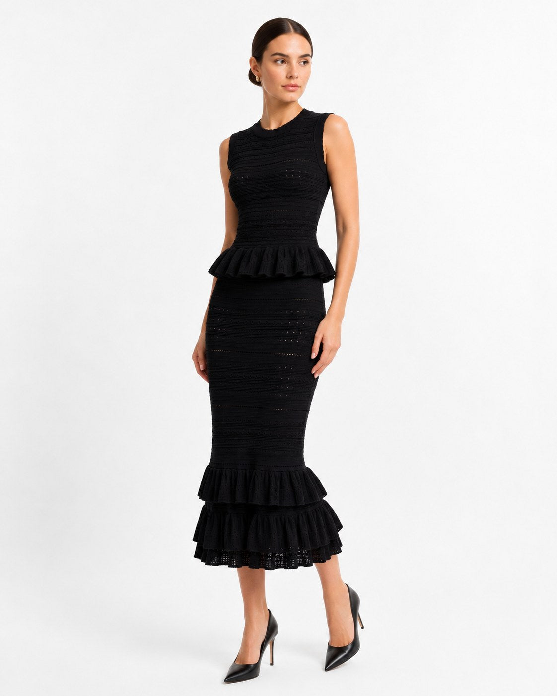 Anthéor Pointelle Midi Dress