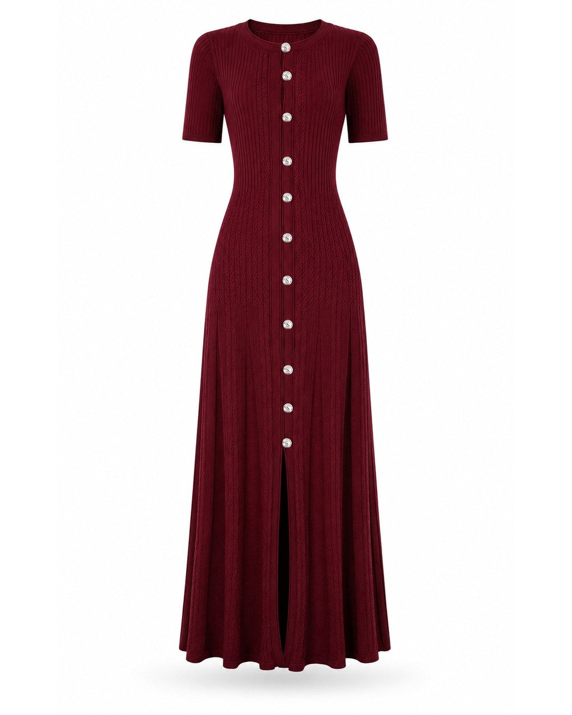 Abito Maxi in Maglia Argentière