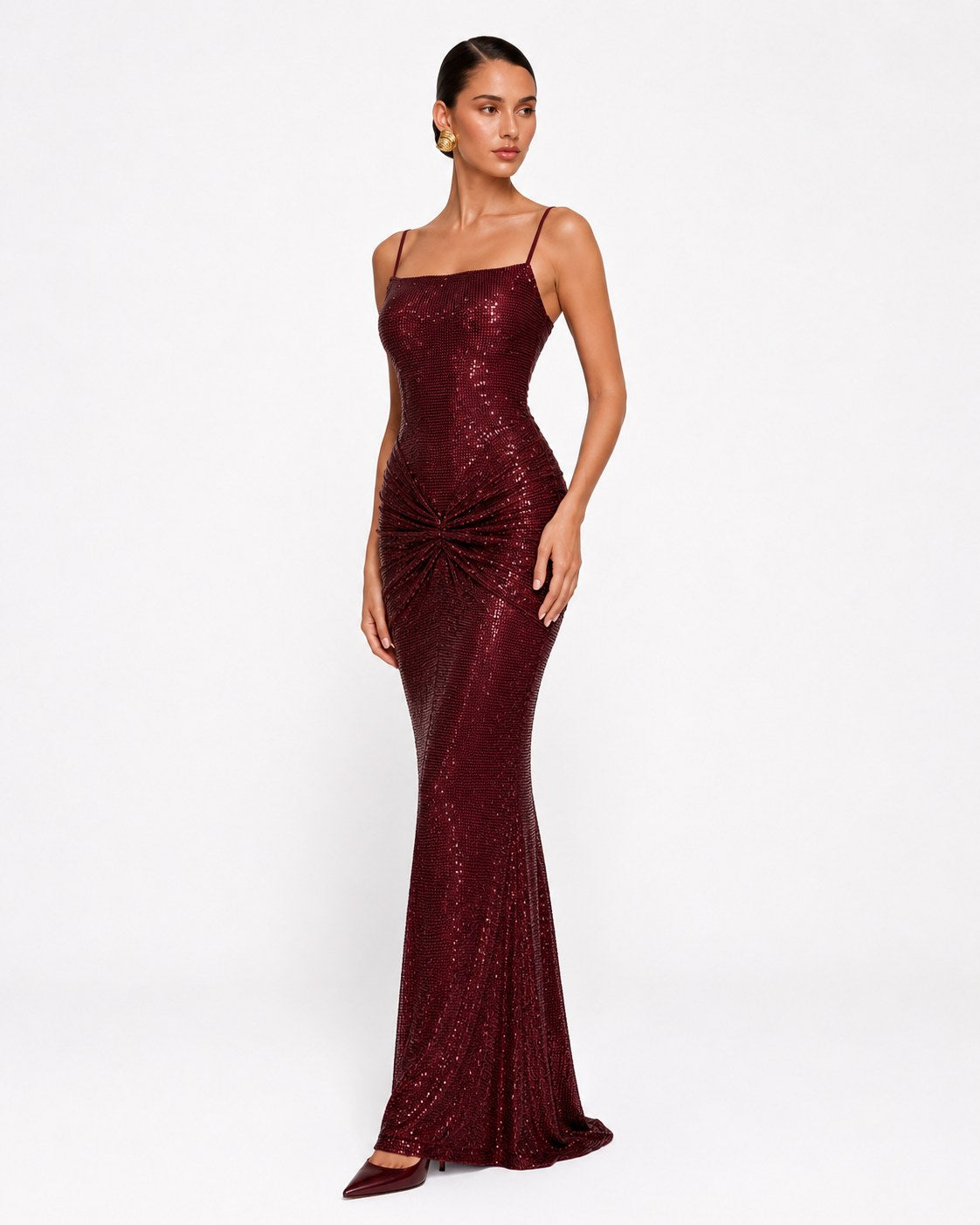Pailletten-Abendkleid Bandol