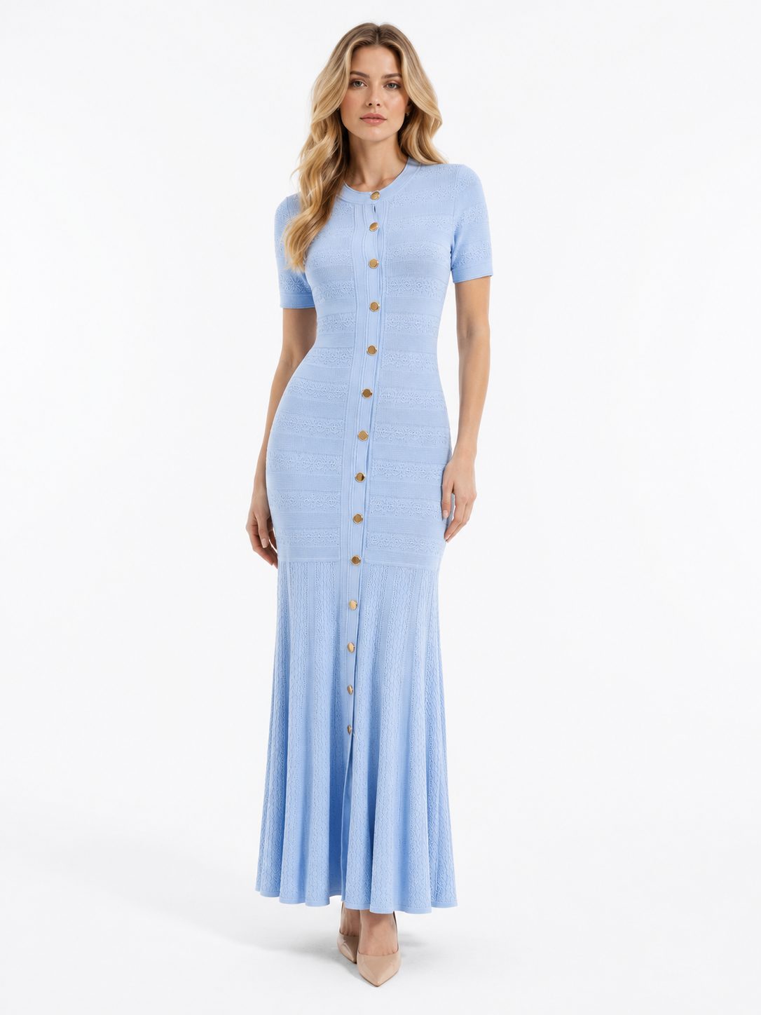 Cap-Ferrat Knit Maxi Dress