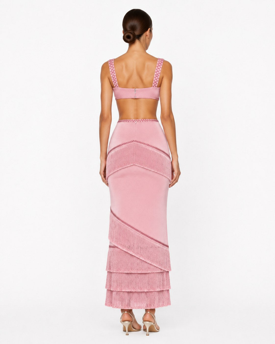 Gourdon Fringed Cutout Gown