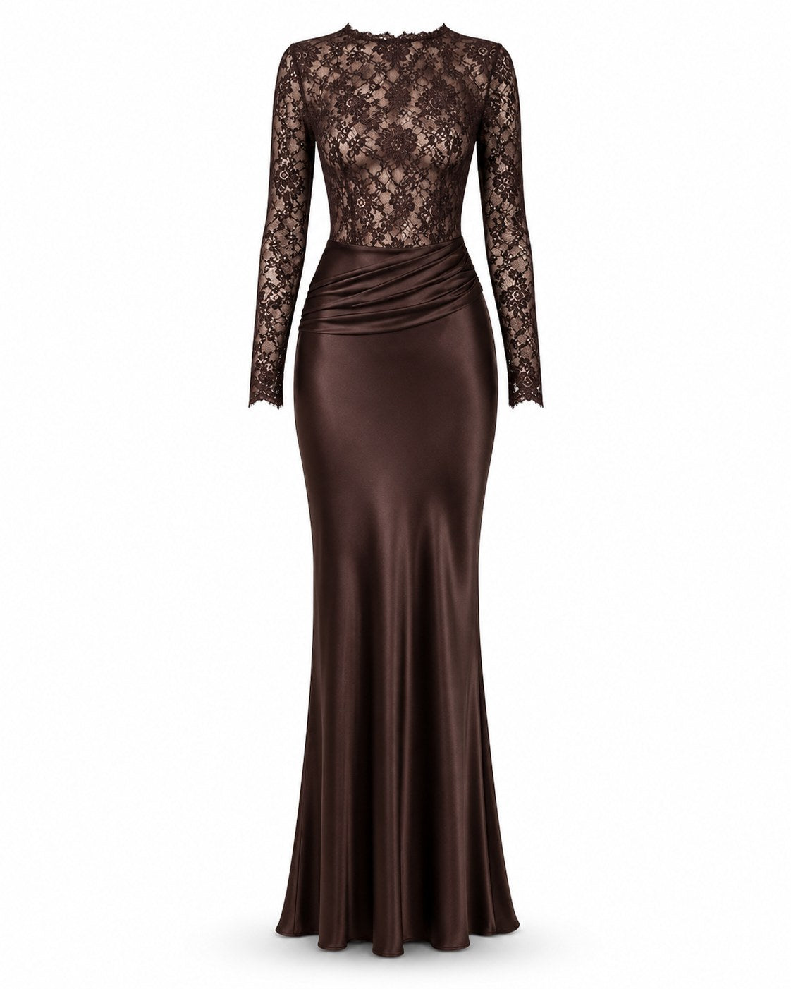 Vestido de gala de encaje Négresco
