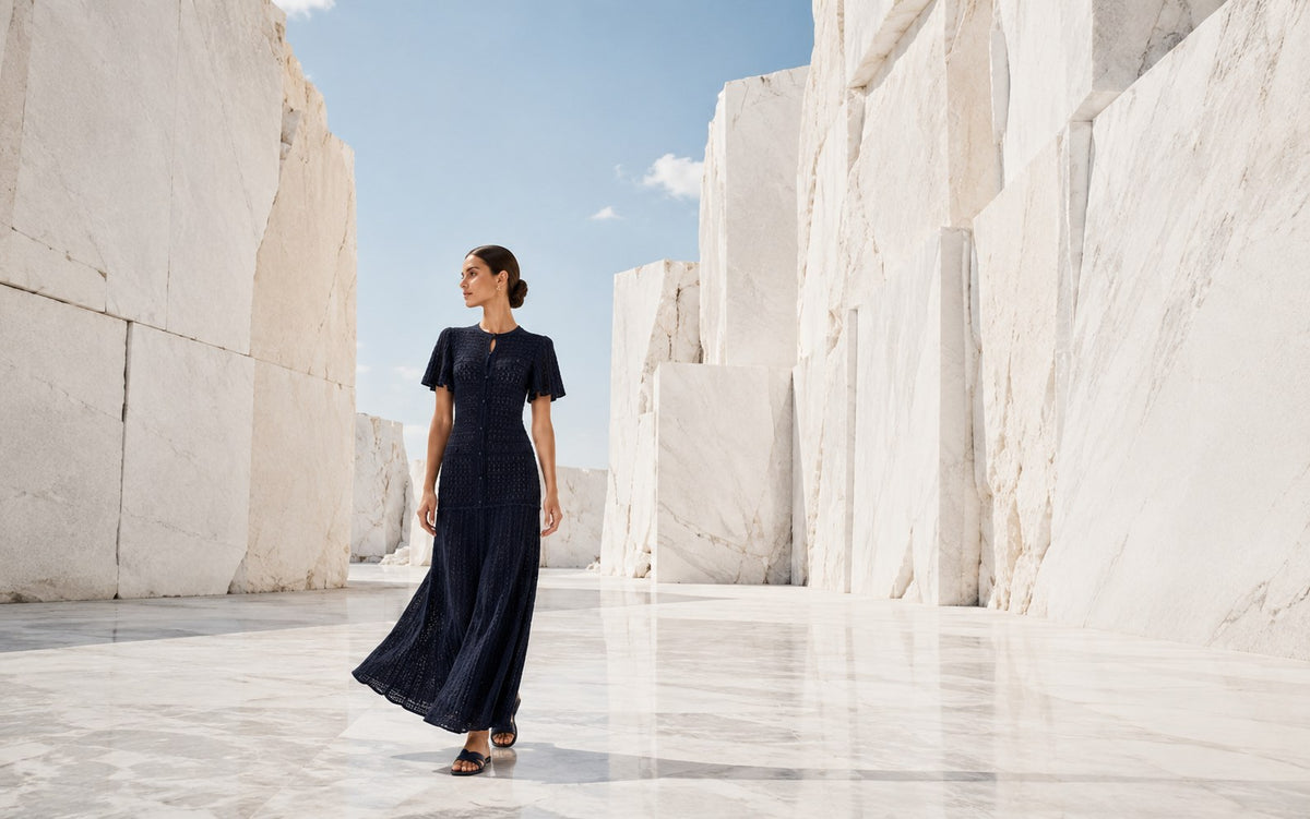 Maxikleid mit Knopfleiste Port-Cros