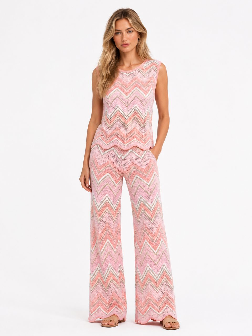 Ramatuelle Chevron Knit Set