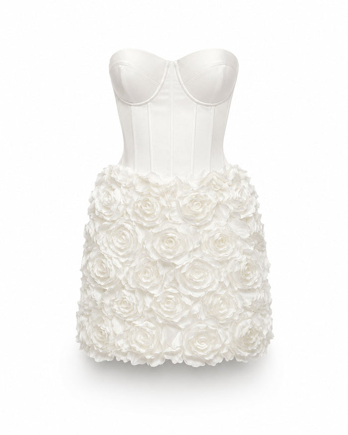 Tourrettes Rosette Corset Mini Dress