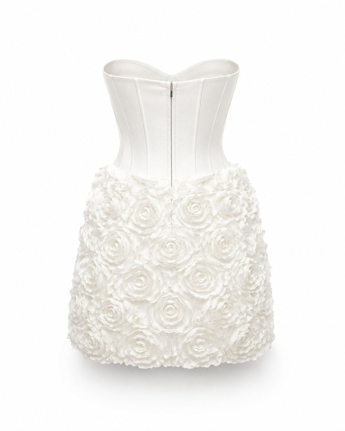 Tourrettes Rosetten-Korsett-Minikleid