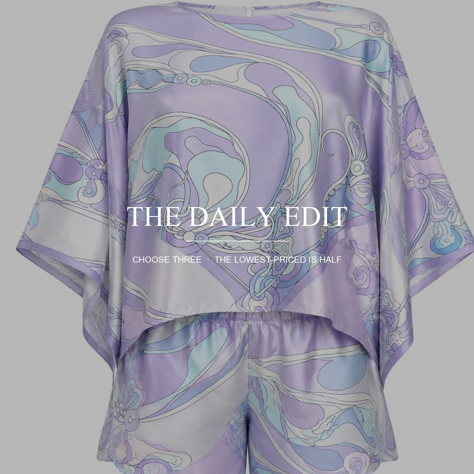 Ensemble kimono imprimé tourbillon Callian lifestyle editorial