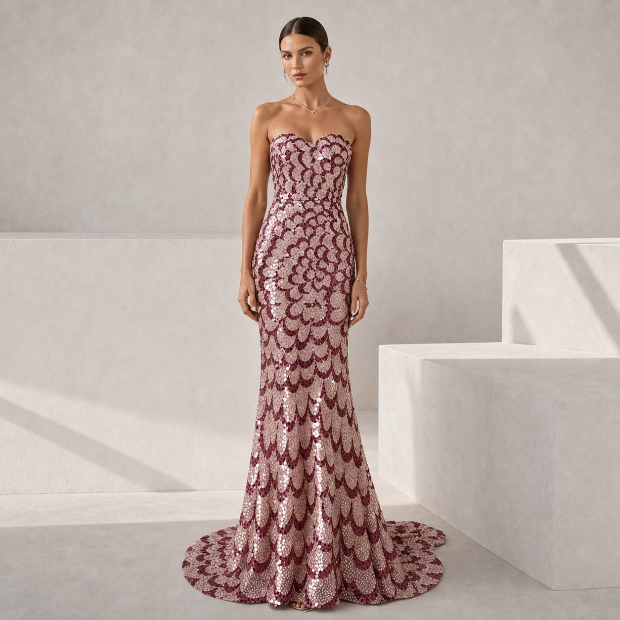 Gapeau Sequin Gown lifestyle editorial