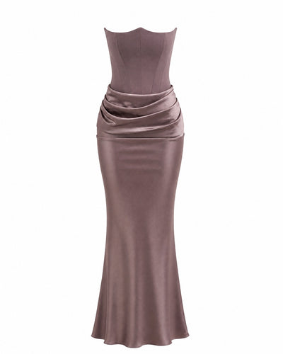 La-Môle Taupe Gown