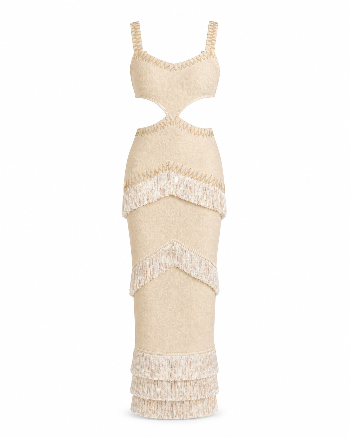 Collobrières Fringe Gown