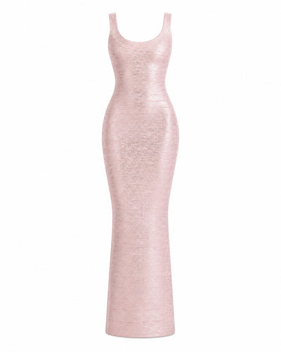 Auron Metallic Gown