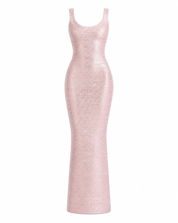 Auron Metallic Gown