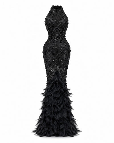 Gassin Feather Gown