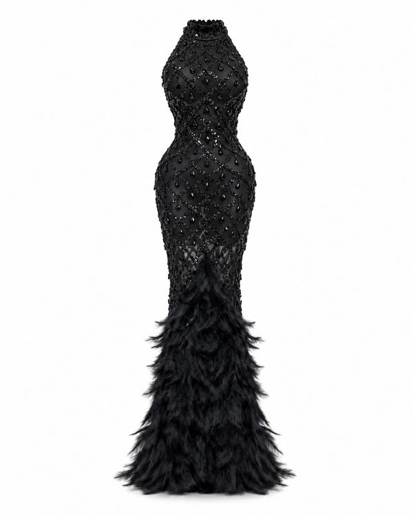 Gassin Feather Gown
