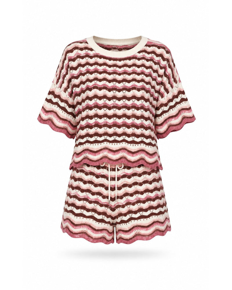 Ensemble en maille chevron Roquebillière