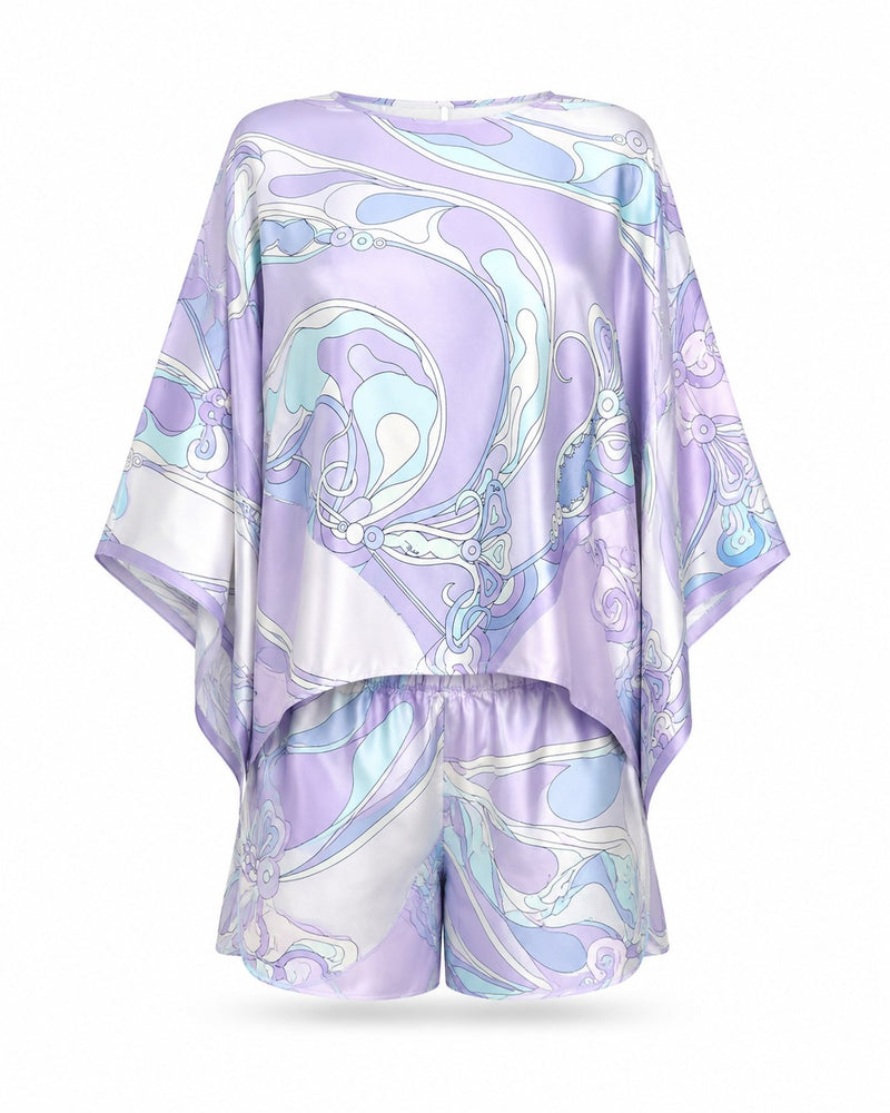 Ensemble kimono imprimé tourbillon Callian