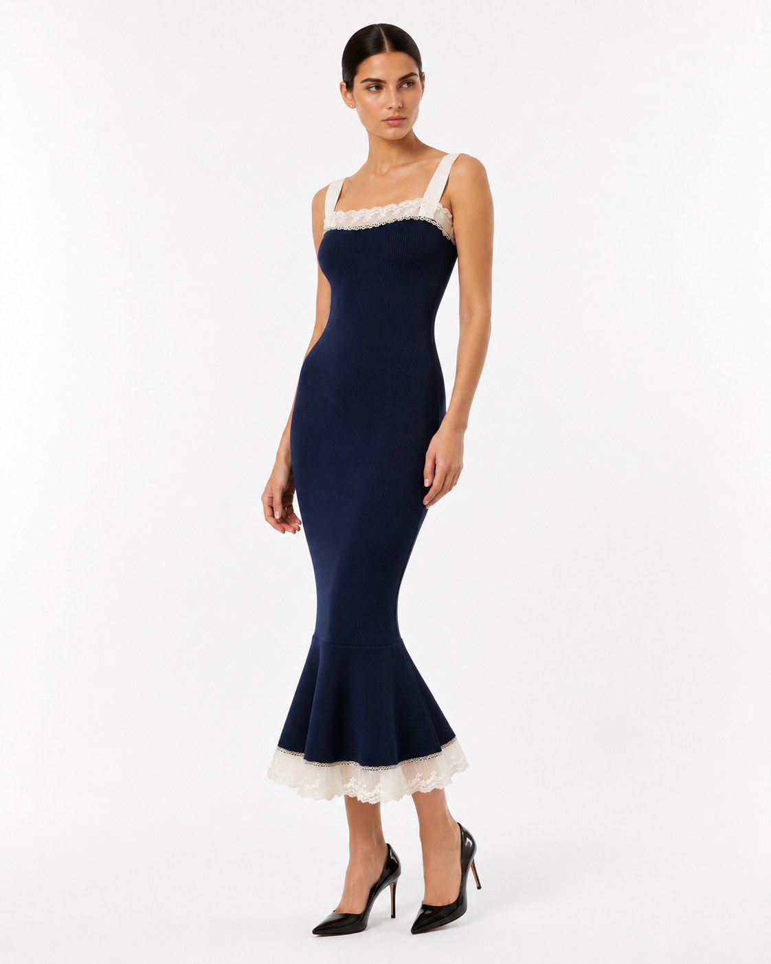 Corniche Fishtail Maxikleid