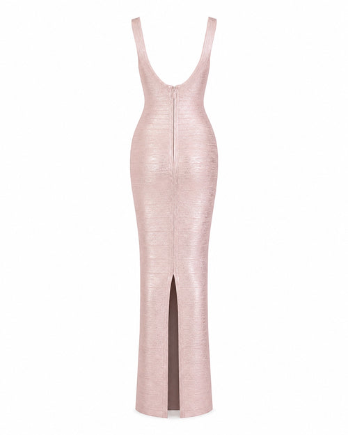 Auron Metallic Gown
