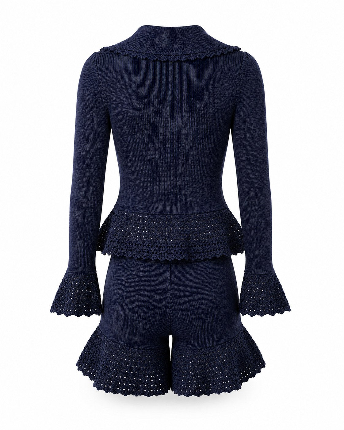 Garoupe Peplum Knit Set