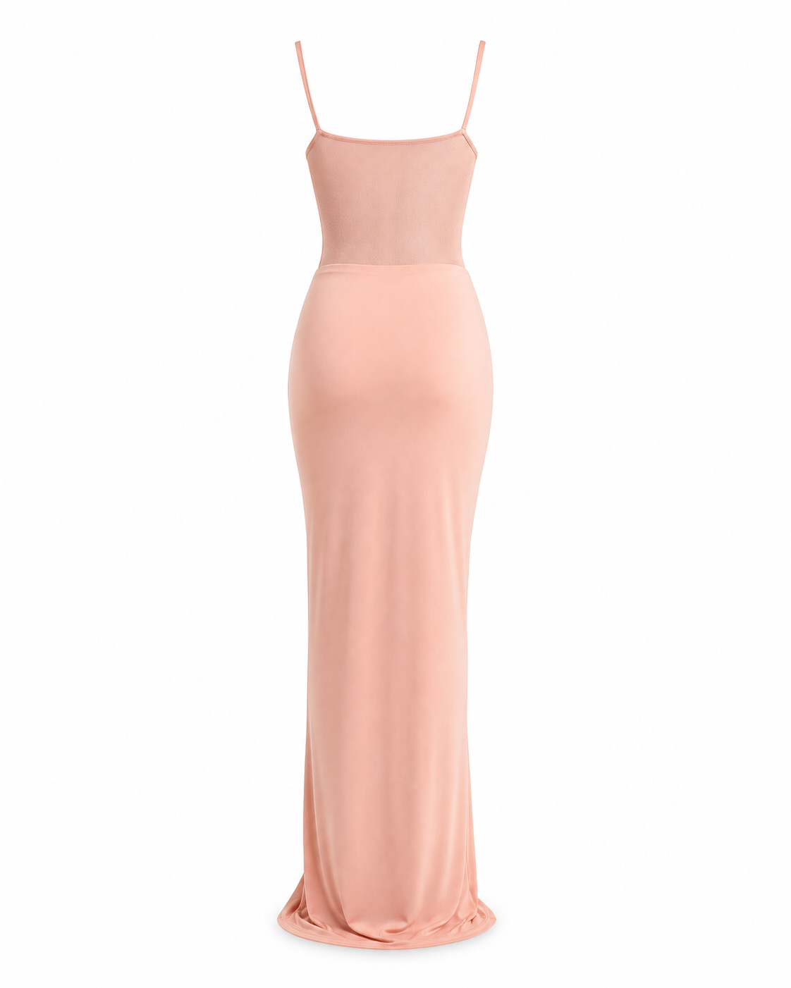 Puget Draped Mesh Gown