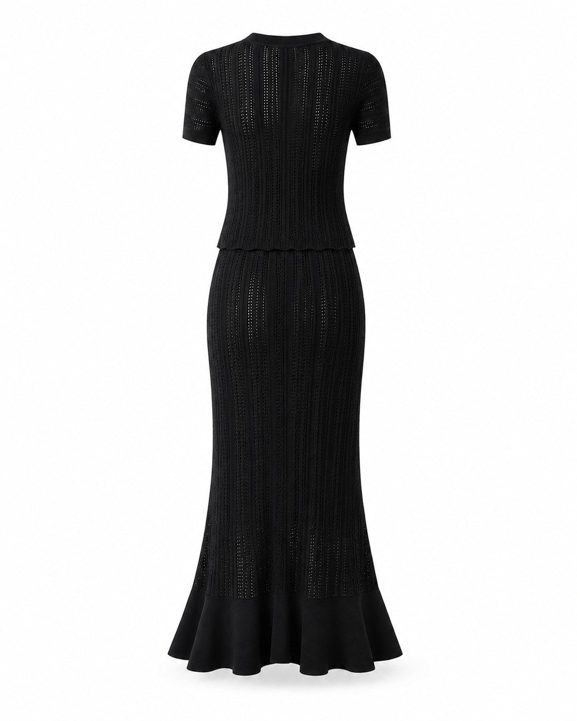 Vestido midi cola de pez de punto pointelle Sormiou