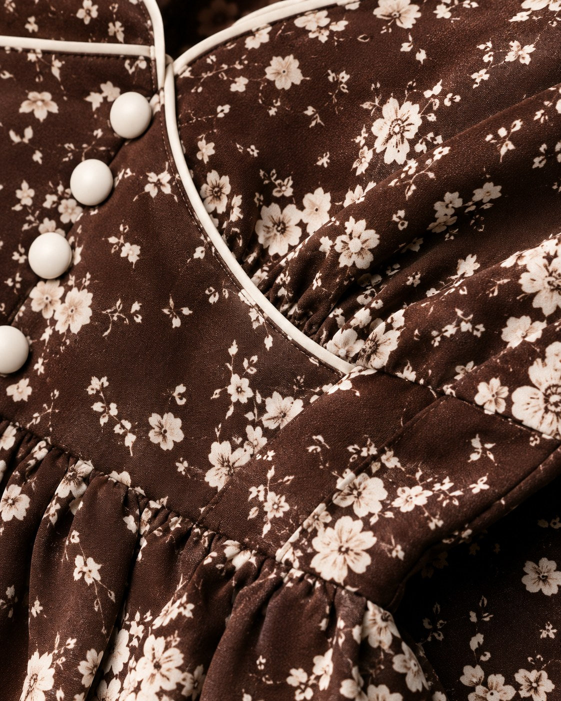 Gigaro Floral Puff Mini Dress